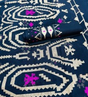 Black Geometric Boutique Dress Material