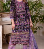 Purple Boutique Printed Three-Piece